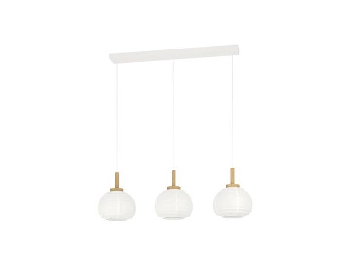 EGLO SUMMERHILL LANGER TISCH 3XE27 HOLZ/WEISSES PAPIER SIEB FSC