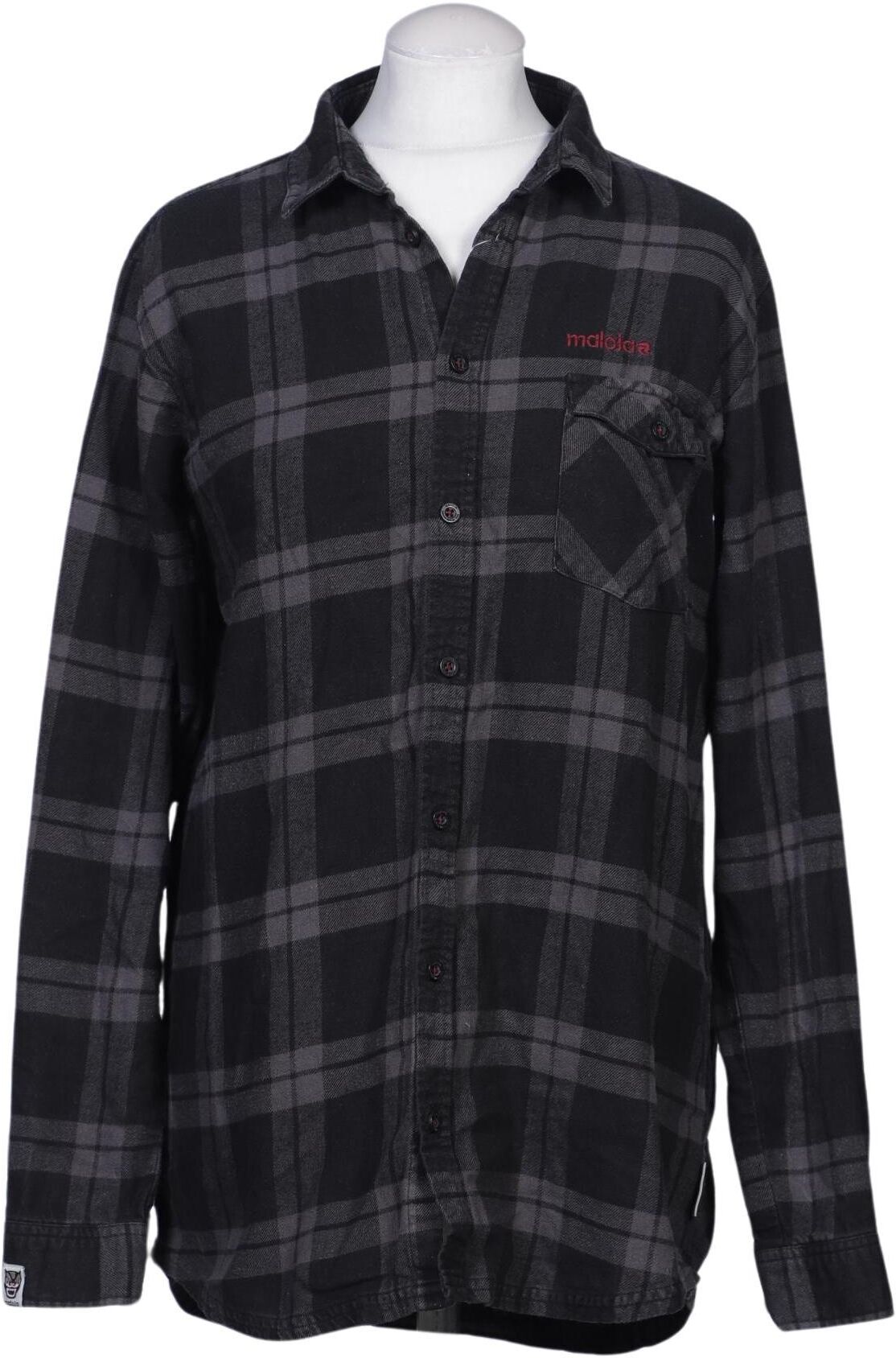 Maloja Herren Hemd, Grau, Gr. S, Baumwolle / Hanf - Second Hand