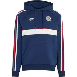 adidas FC BAYERN MÜNCHEN Hoodie Herren | Gr. M | blau - blau