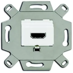 Busch-Jaeger, Steckdose, 0230-0-0428. Buchsen-Typ: HDMI. Produktfarbe: Metallisch, Weiss (0230-0-0428)