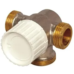 Flamco Dreiwegethermostatventiluntertl. DN15 Voreinstellung, Anbindung links, Zubehör Heizen