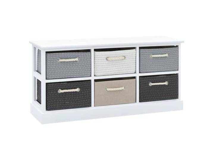 vidaXL Aufbewarhungsbank 6 Schubladen Holz