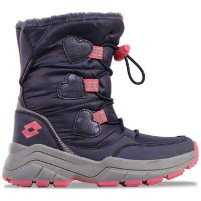 Winterboots LOTTO, Mädchen, Gr. 31, wärmend, bunt (navy, pink), Synthetik, Textil, mehrfarbig, Schuhe Winterboots, - mit Reißverschluss auf der Innenseite