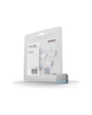 Lindy USB Port Blocker USB-Portblocker Blau Packung mit 10 10er (40462)