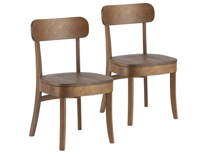 Pack de 2 chaises Nala couleur Noyer Bois Massif