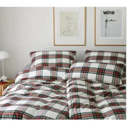 Elegante Bettwäsche Westminster - 155x220 cm + 80x80 cm	wine