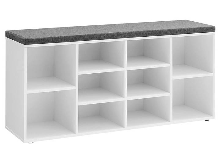 Bank für Schuhe SONGMICS BENCH 10 Paar Schuhe weiss