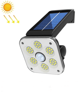 Inspired Deals Solar Motion Sensor Wall Light Outdoor Waterproof LED Security Lamp 54 Led