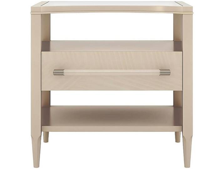 Xlmoebel Nachttisch Luxus Holzdesign Nachtkonsole mit praktischem Stauraum (Nachttisch, 1-St., Nachttisch), Hergestellt in Europa