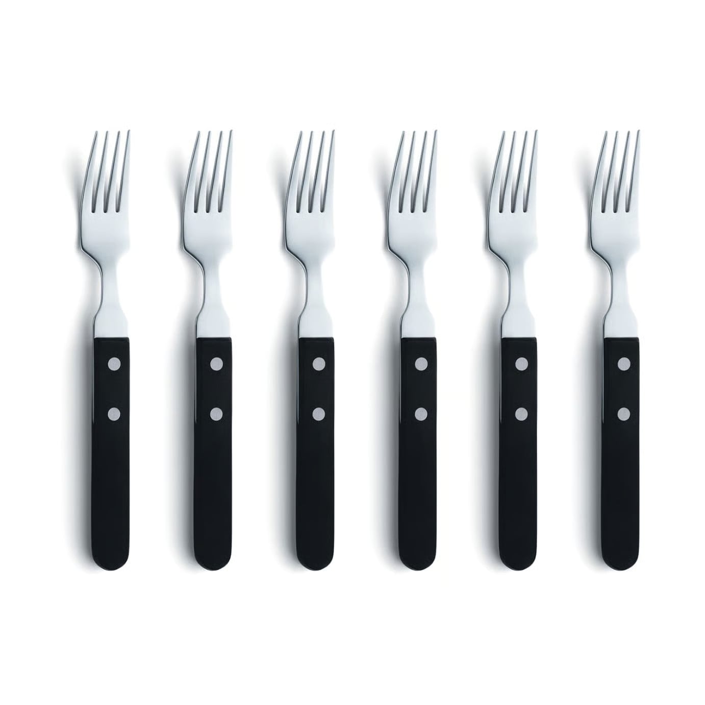 Amefa Pizza grillvork 6-pack Zwart