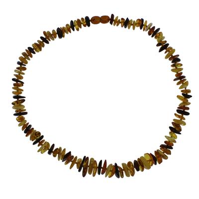 Kette ohne Anhänger OSTSEE-SCHMUCK "- Valana - Bernstein -" Gr. 60, bunt (mehrfarbig), Halsketten, Damen, 60, Bernstein