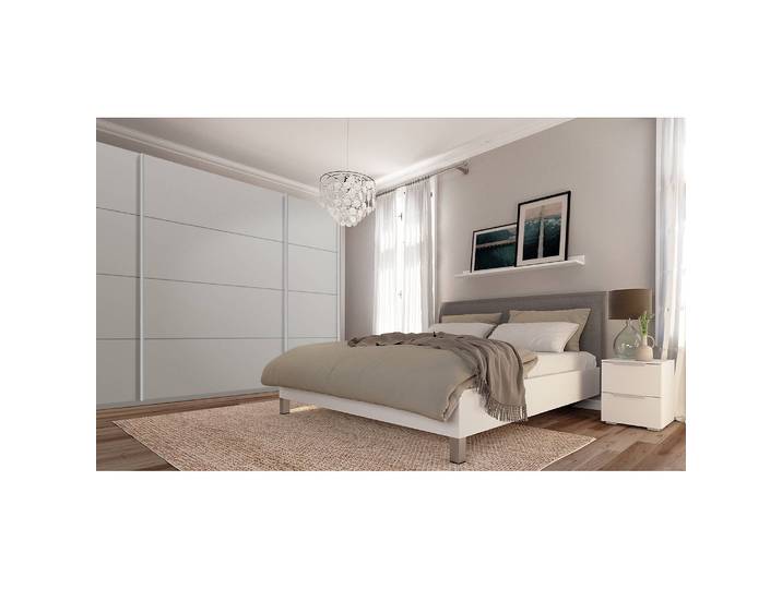 Schwebetürenschrank pure 315 x 236cm Grau/Seidengrau 3 Türen