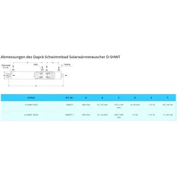 18/35 kW Solarwärmetauscher Daprà D-SHWT