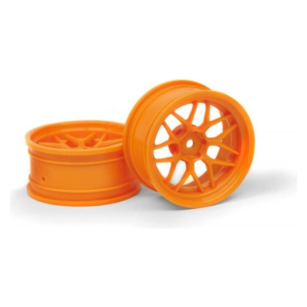 HPI TECH 7 WHEEL ORANGE (6MM/2PCS) (120250)