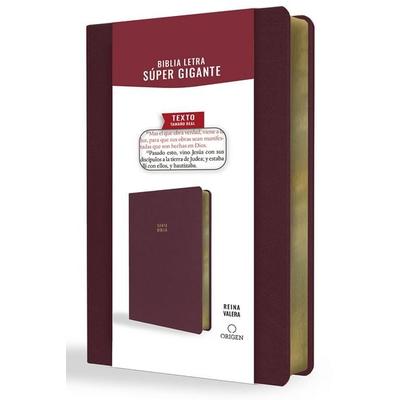 Biblia Reina Valera Letra Súper Gigante, Símil Piel Vinotinto / Spanish Bible Reina Valera Super Giant Print, Burgundy Leathersoft, Taschenbuch von