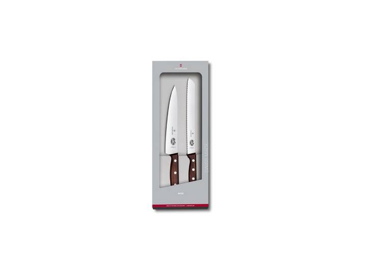 Messer-Set VICTORINOX Wood 2-teilig , braun, Kochmesser-Sets, Messer-Set