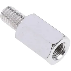 RS PRO, Zubehör Befestigungstechnik, Steel Hex. Threaded Spacer M6x15mm