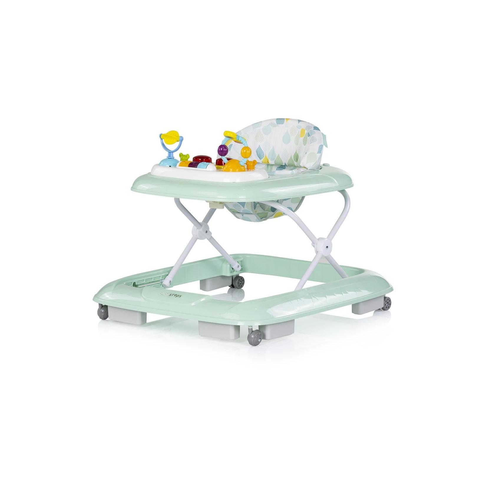 Chipolino Lauflernhilfe Baby Steps Musik Spielpanel Räder Stopper klappbar Licht türkis