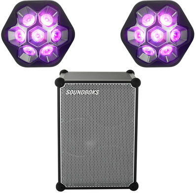 Soundboks 4 Metallic Grey Lightboks Set Gris