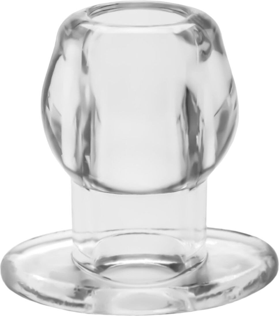 Perfect Fit Ass Tunnel Plug Silicone Transparent Extra-Large 9 x 7 cm