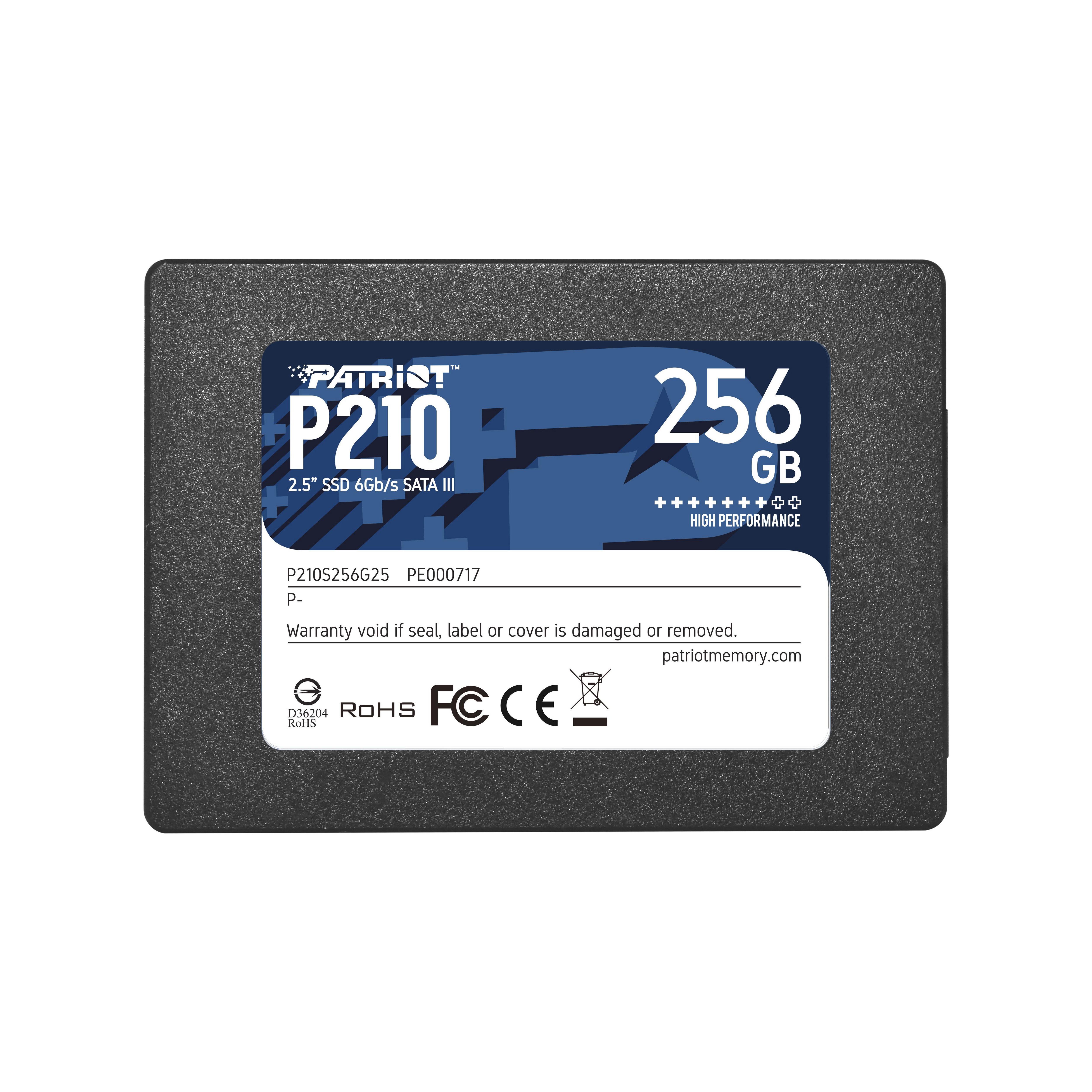 Patriot P210 SATA SSD 256GB 2,5 Zoll P210S256G25