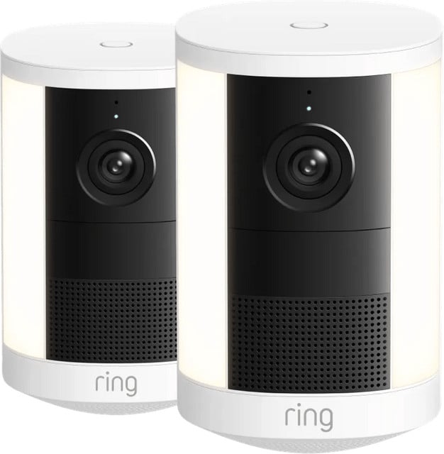 Ring Spotlight Camera 2e Generatie Batterij Duo Pack - Wit