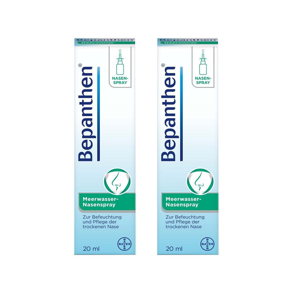 2x Bepanthen Meerwasser Nasenspray 2x20 ml