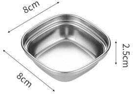 Uplift Picks GoldenServe Stainless Steel Seasoning Dish And Dipping Bowl silver (1)