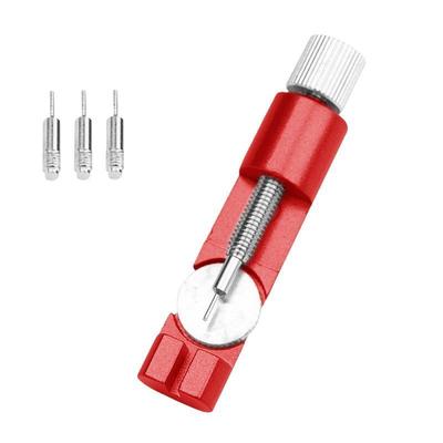 Precision Watch Band Link Remover & Watch Strap Adjustment Tool With Elevated Support Platform red
