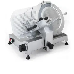 Sammic GCP-300 Aufschnittmaschine mit Riemenantrieb und Riemenübersetzung. Sammic