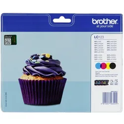Brother, Druckerpatrone, LC-123VALBP Value Pack (BK, C, M, Y)