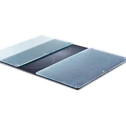 Zeller 2-tlg. Schneideplatten Herdabdeckplatten Silikonfüße