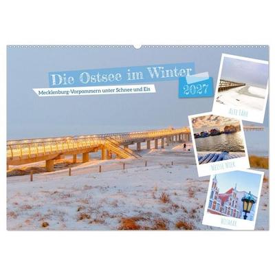 Die Ostsee im Winter (Wandkalender 2027 DIN A2 quer), CALVENDO Monatskalender