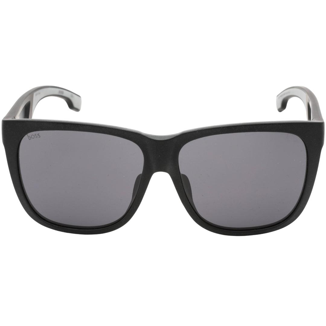 Hugo Boss zonnebril met grijze glazen en grijze details