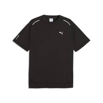 T-Shirt PUMA "PUMATECH Relaxed Warp Knit T-Shirt Herren", Herren, Gr. S, schwarz, Obermaterial: 77% Nylon, 23% Elasthan. Rippe: 92% Nylon, 8% Elasthan, relaxed fit, Rundhals, Shirts T-Shirt