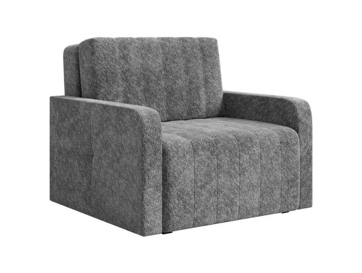Milino Schlafsessel, Dunkelgrau, Kunststoff, 101x87x101 cm, Liegefunktion, Wohnzimmer, Sofas & Couches, Schlafsofas, Schlafsofas mit Bettkasten