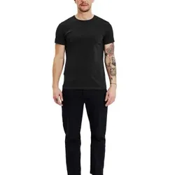 Bread and Boxers Crew Necks 2P Schwarz Ökologische Baumwolle Small Herren