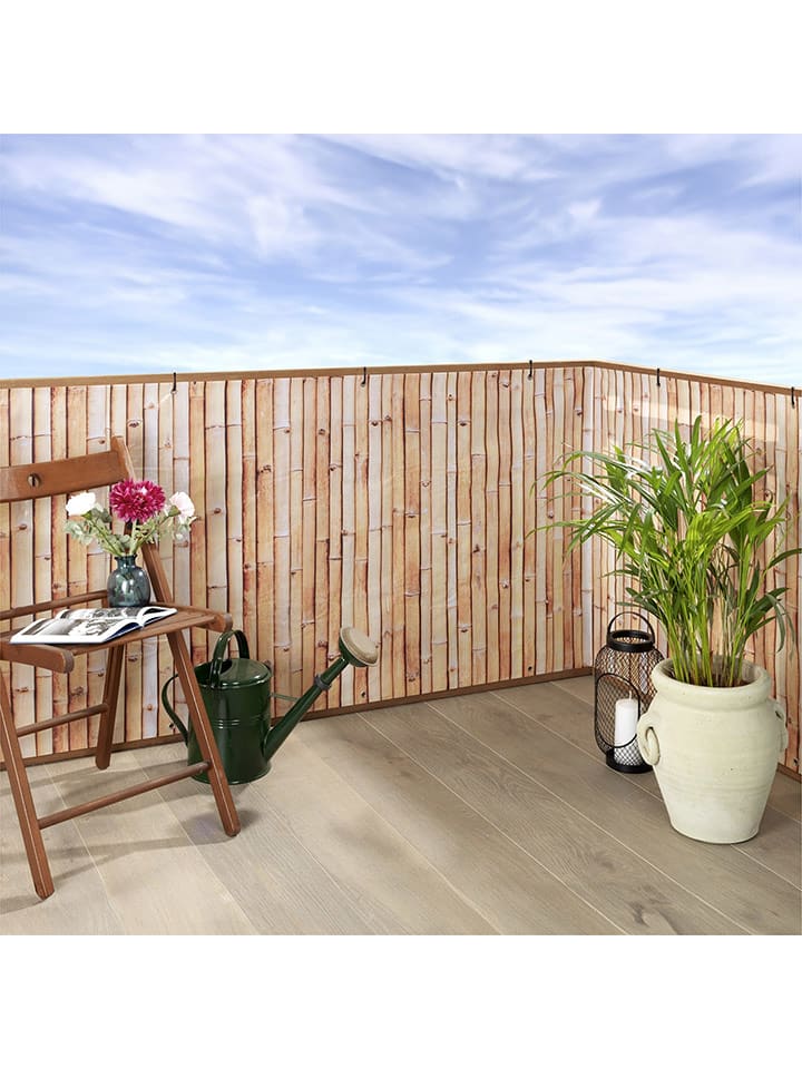 Wenko Balkon-Sichtschutz in Hellbraun - (B)500 x (H)85 cm - onesize