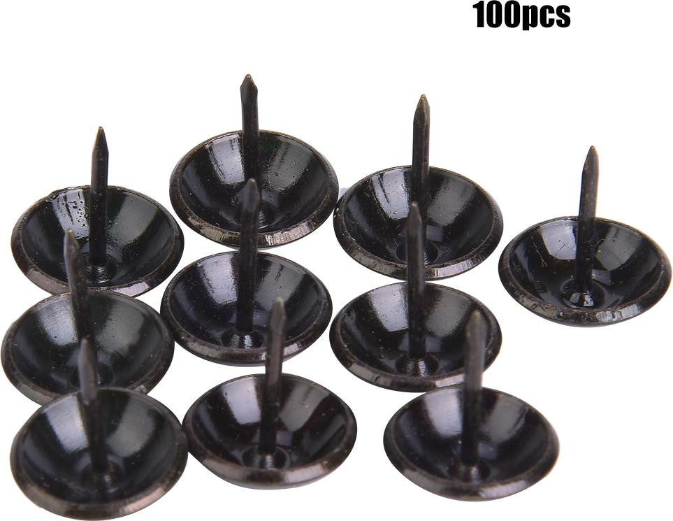 Cocosity 100 stuks retro ronde kusselnagels voor meubels, 16-20 mm