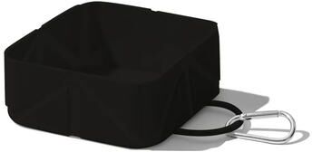 Inspire Select Silicone Collapsible Pet Travel Bowl Portable Food & Water Feeding Dish For Dogs & Cats Camping Hiking Outdoor Travel black