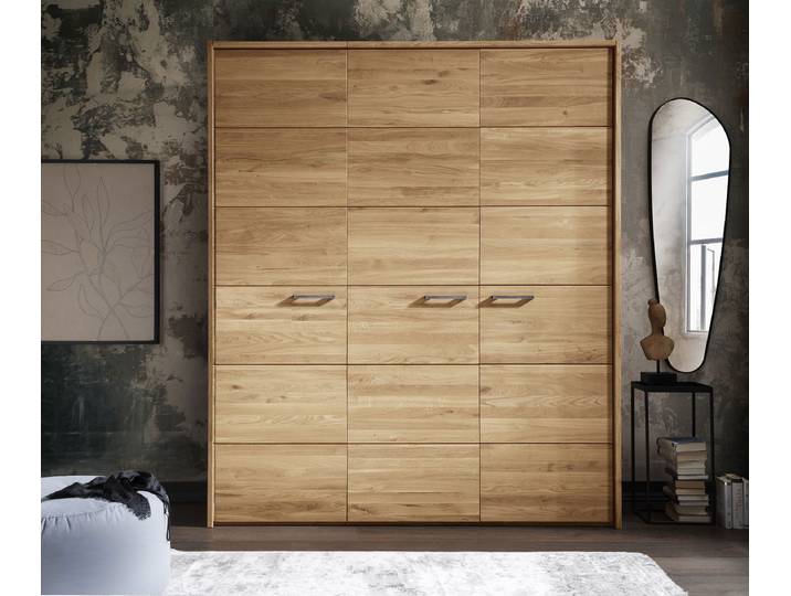 Kleiderschrank 3-trg. 185cm 'Salzburg' Wildeiche geölt
