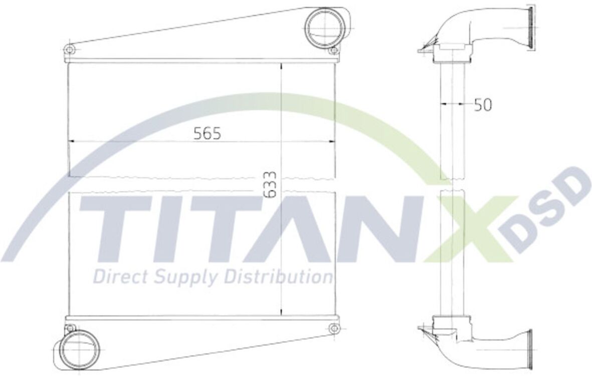 Ladeluftkühler TITANX IX129004