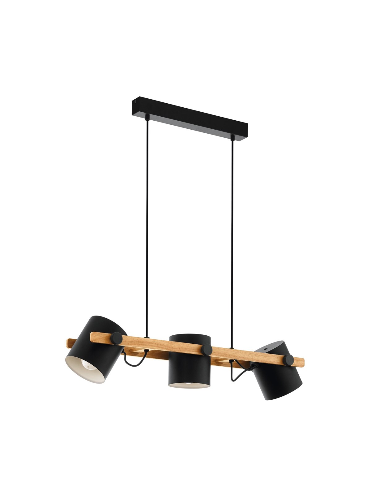 EGLO Stars of Light HORNWOOD LANGTISCH 3L SCHWARZ/HOLZ