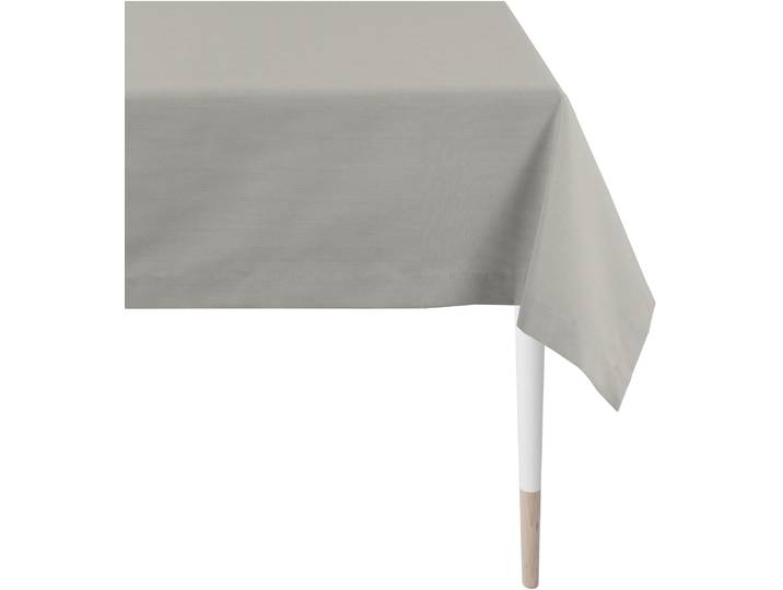 Tischdecke APELT 4362 Rips - UNI Gr. 1, grau, Ø:170cm, Baumwolle, Polyester, Tischdecken, Tischdecke, Wasser- und Schmutzabweisend