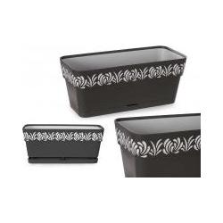 Kerbl Stefanplast Pflanzgefäss Gaia Rechteckig Wasserreserve Graphit (29.30 x 13.30 x 13.30 cm) (44814447)