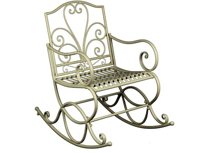 Schaukelstuhl HOME AFFAIRE, weiss (weiß), B:60cm H:100cm T:92cm, Stühle, Schaukelstuhl
