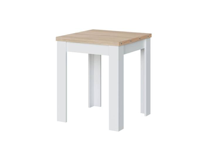 Table extensible l67/134cm - blanc / bois