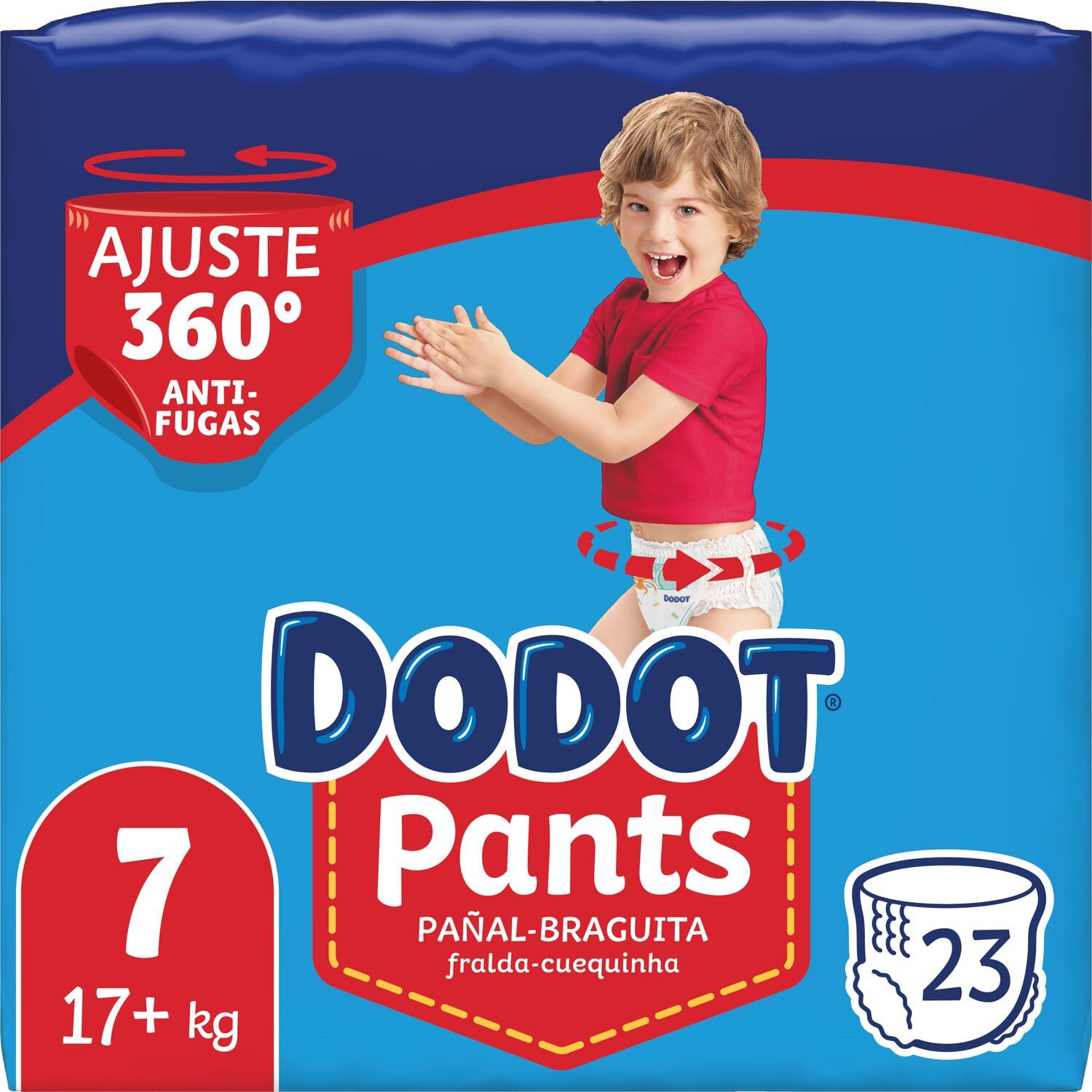 dodot Pañales Infantiles Pants 7 +17kg 23uds