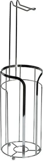 Showerdrape Dante Chrome Freestanding Toilet Roll & Spare Toilet Roll Combination