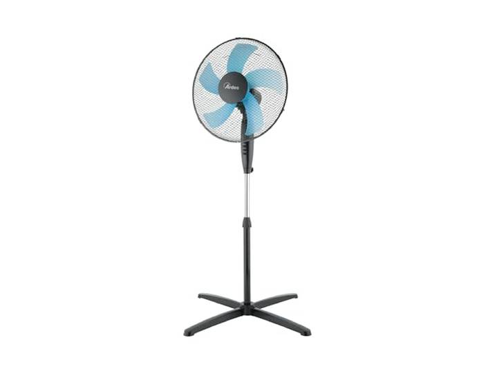 Ardes - AR5ST40PN Ventilateur sur pied STEELO 40N 5 pales - Ventilateur de base 40 cm oscillant avec inclinaison réglable - Ventilateur sur pied silencieux 3 vitesses\, Noir